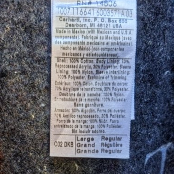 Custom Bleached Carhartt Chore Jacket - Picture 4 of 6